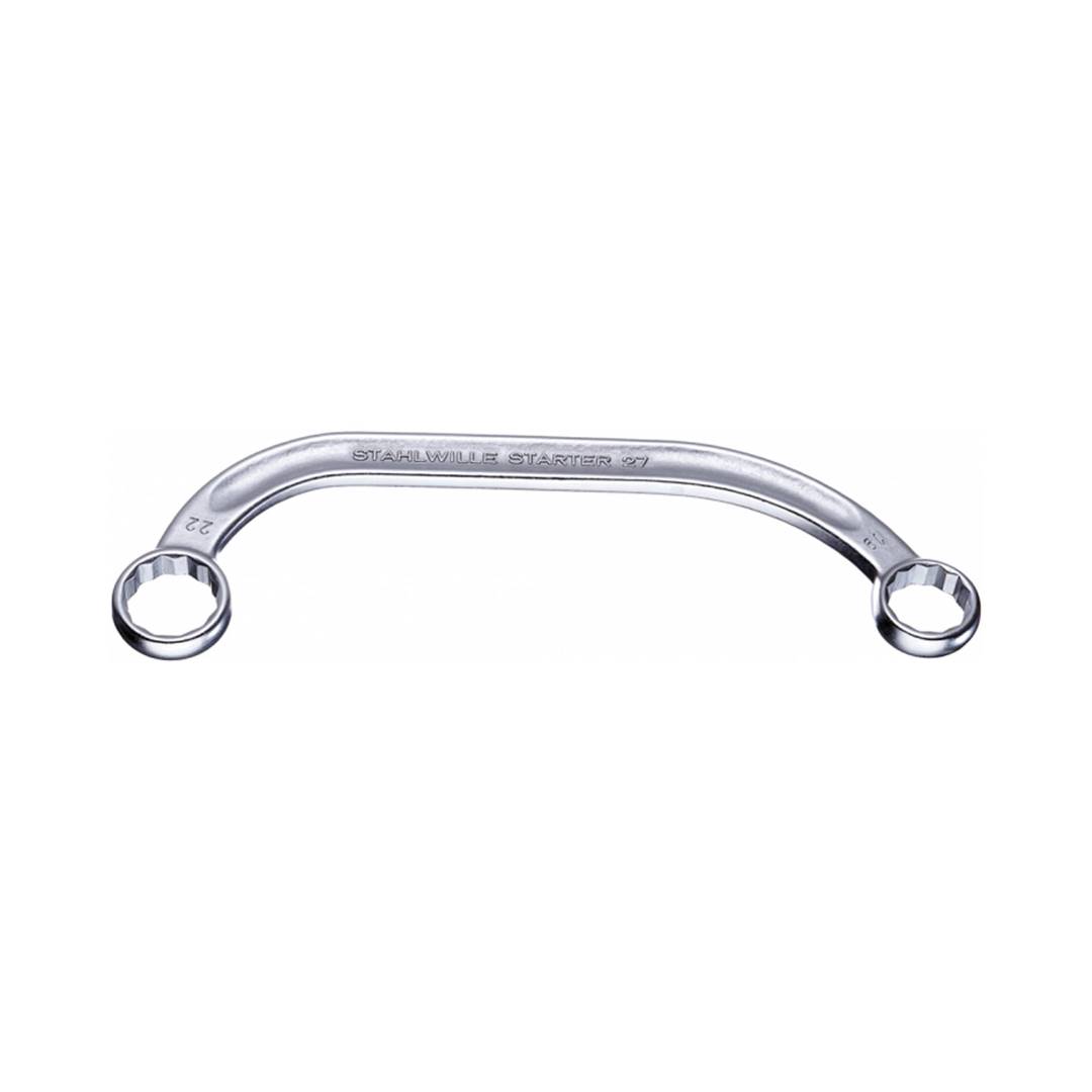 Shaya & Azar - STAHLWILLE 41091012 27 Half-Moon Ring Spanners Starter
