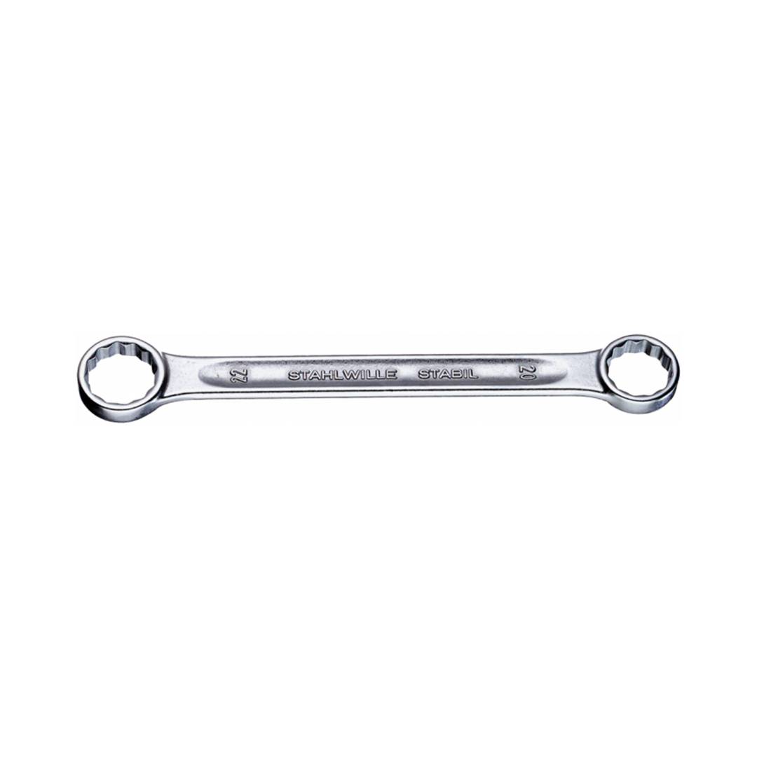Stahlwille 7-Piece Double Ended Ring Wrench Set – Chrome Alloy Steel, Chrome Plated, Anti-Slip Drive, Metric Sizes 8x9 To 20x22 Mm – Made In Germany